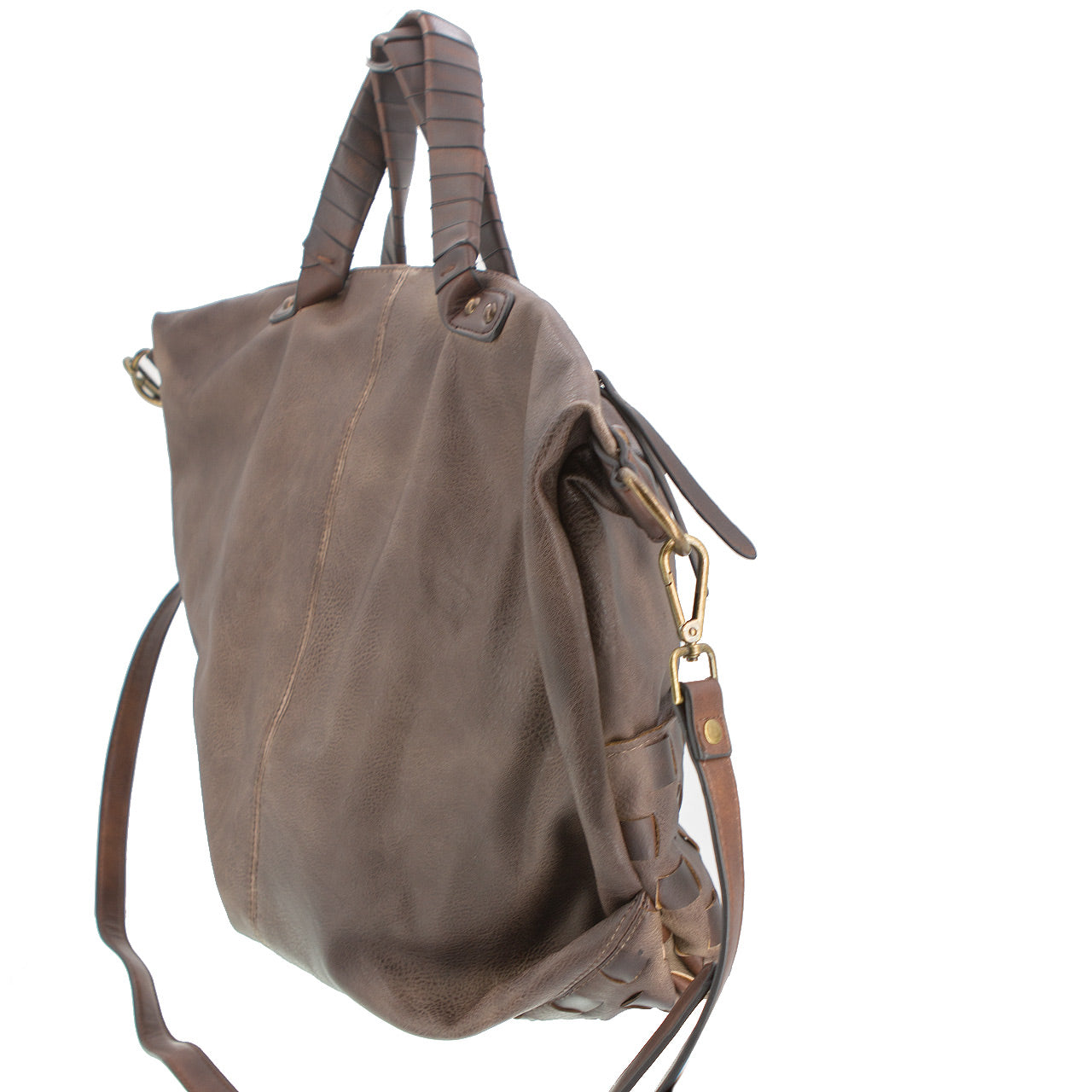 Vintage Bag Tasche Flechteinsatz