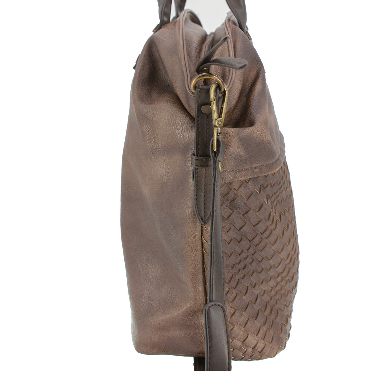 Große Vintagetasche Flechtoptik