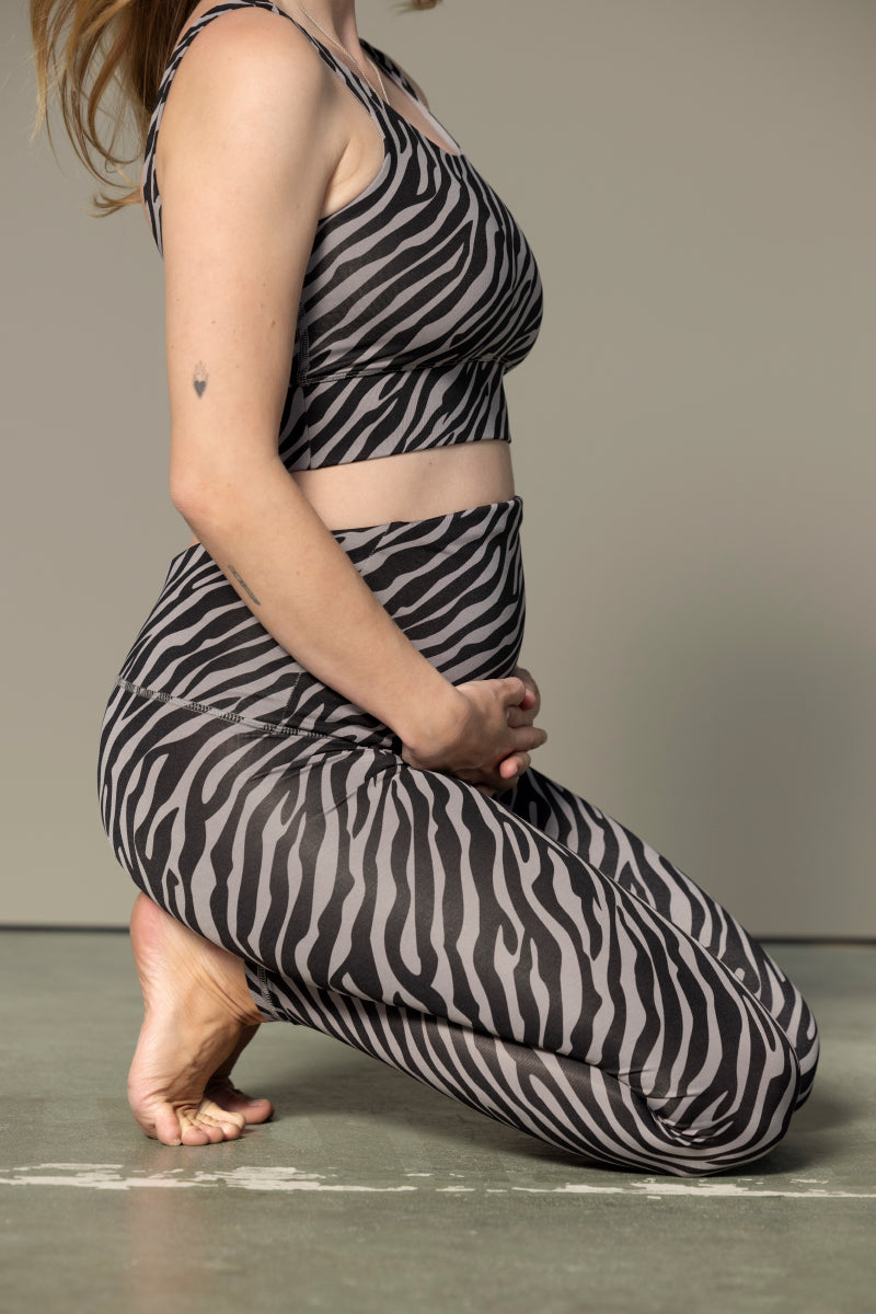 Maternity Leggings Zebra Stone