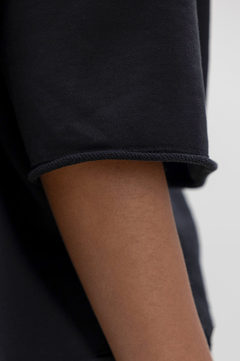 Short Sleeve Sweat Black