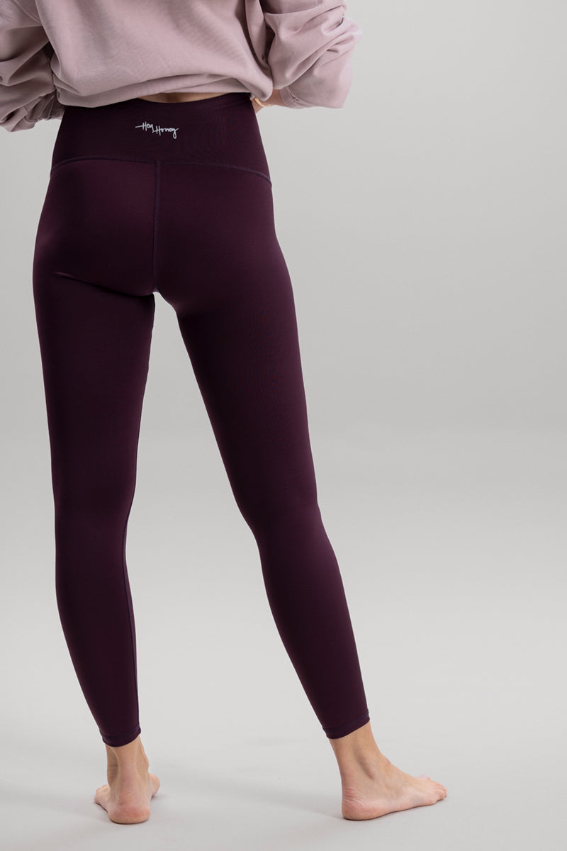 Maternity Leggings Wine