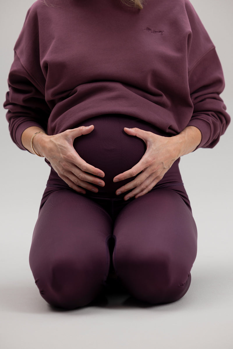Maternity Leggings Wine