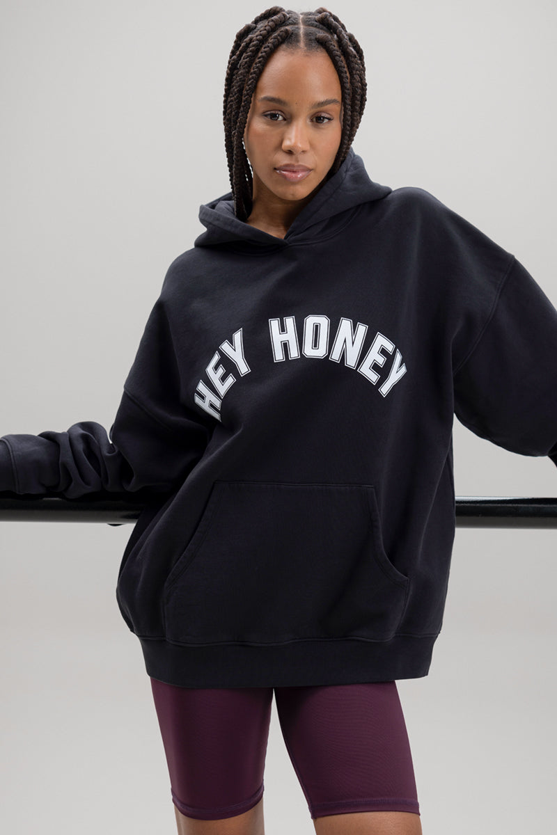 Hoodie Hey Honey Black