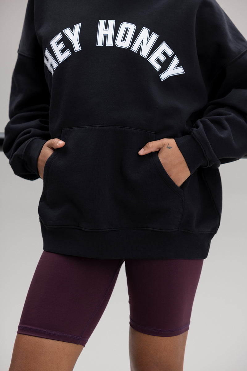 Hoodie Hey Honey Black