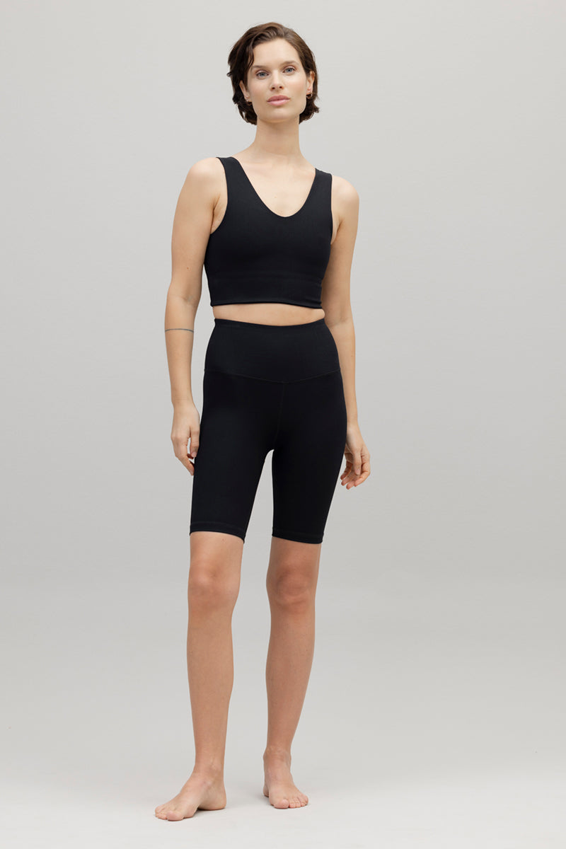 Bustier Ribbed Black