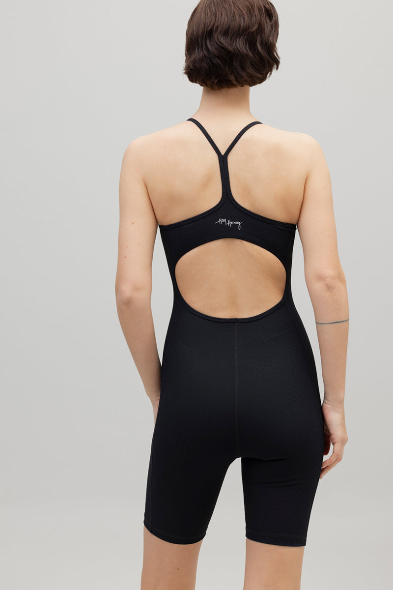 Jumpsuit Ribbed Black