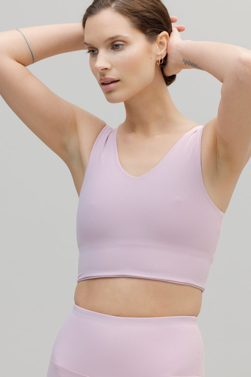 Bustier Ribbed Dawn Pink