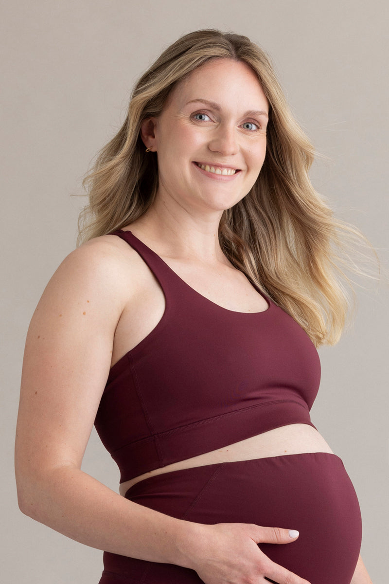Maternity Leggings Always Dressed Italian Plum