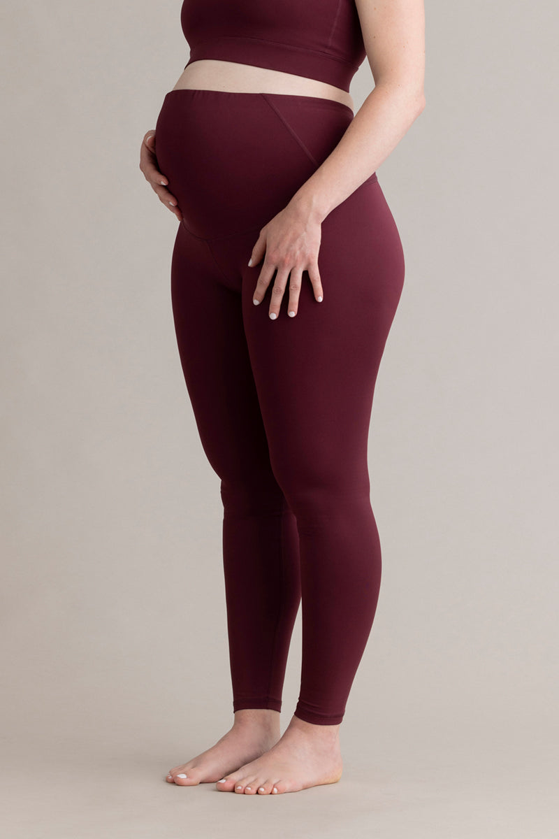 Maternity Leggings Always Dressed Italian Plum