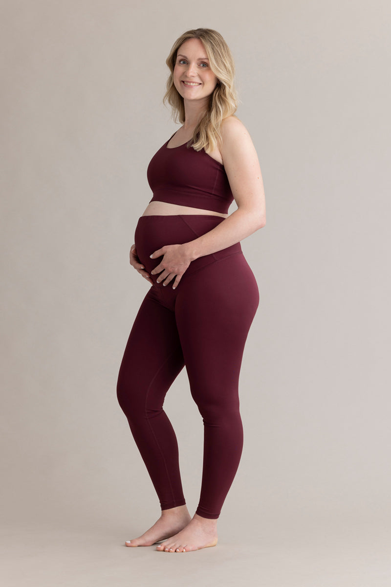 Maternity Leggings Always Dressed Italian Plum