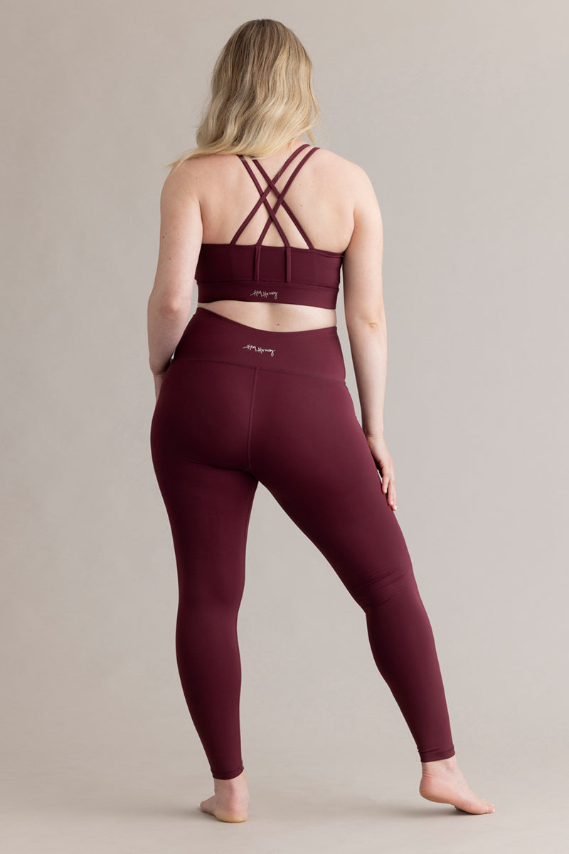 Maternity Leggings Always Dressed Italian Plum