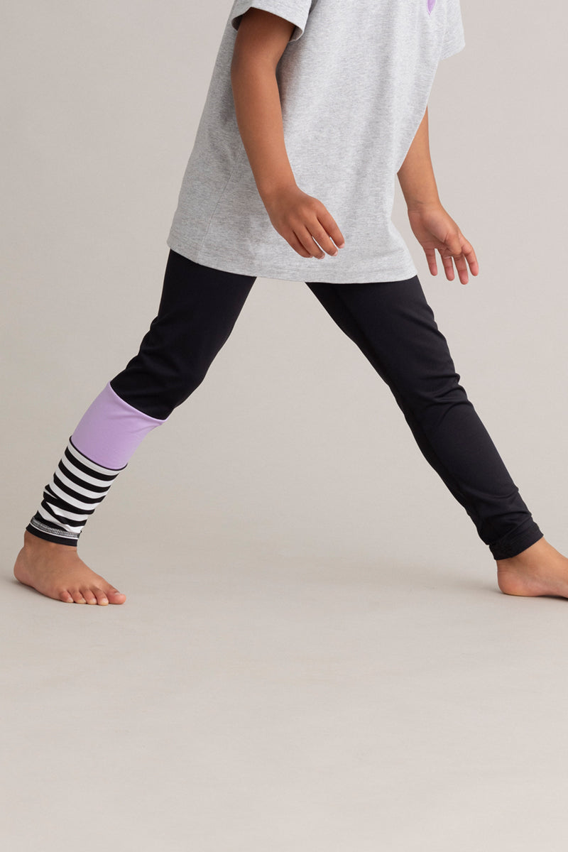Kids Surf Style Leggings Lilac Breeze
