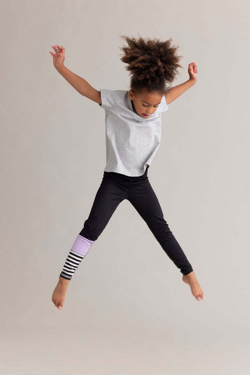 Kids Surf Style Leggings Lilac Breeze