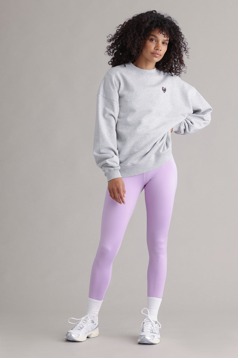 Sweatshirt Leo Heart Grey Melange