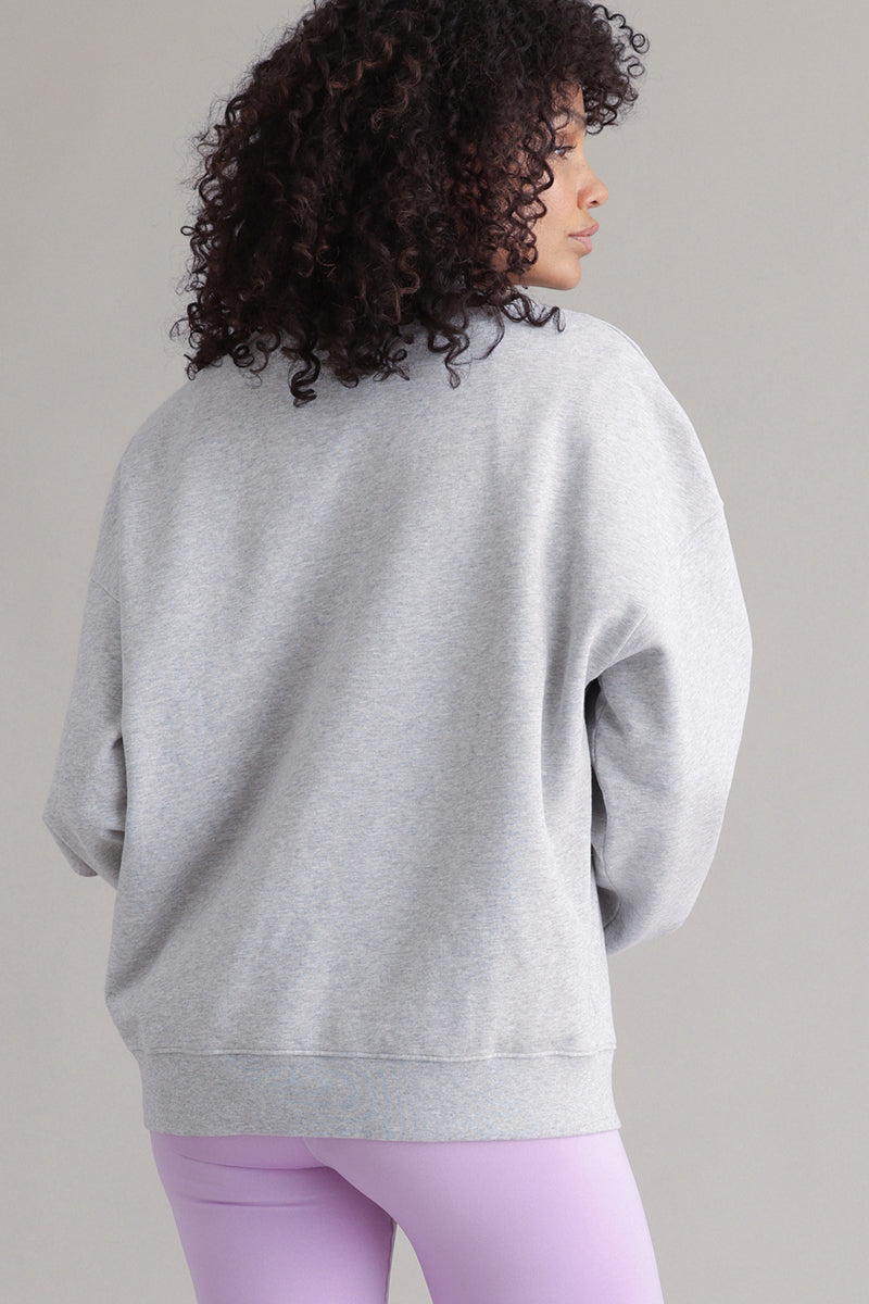 Sweatshirt Leo Heart Grey Melange