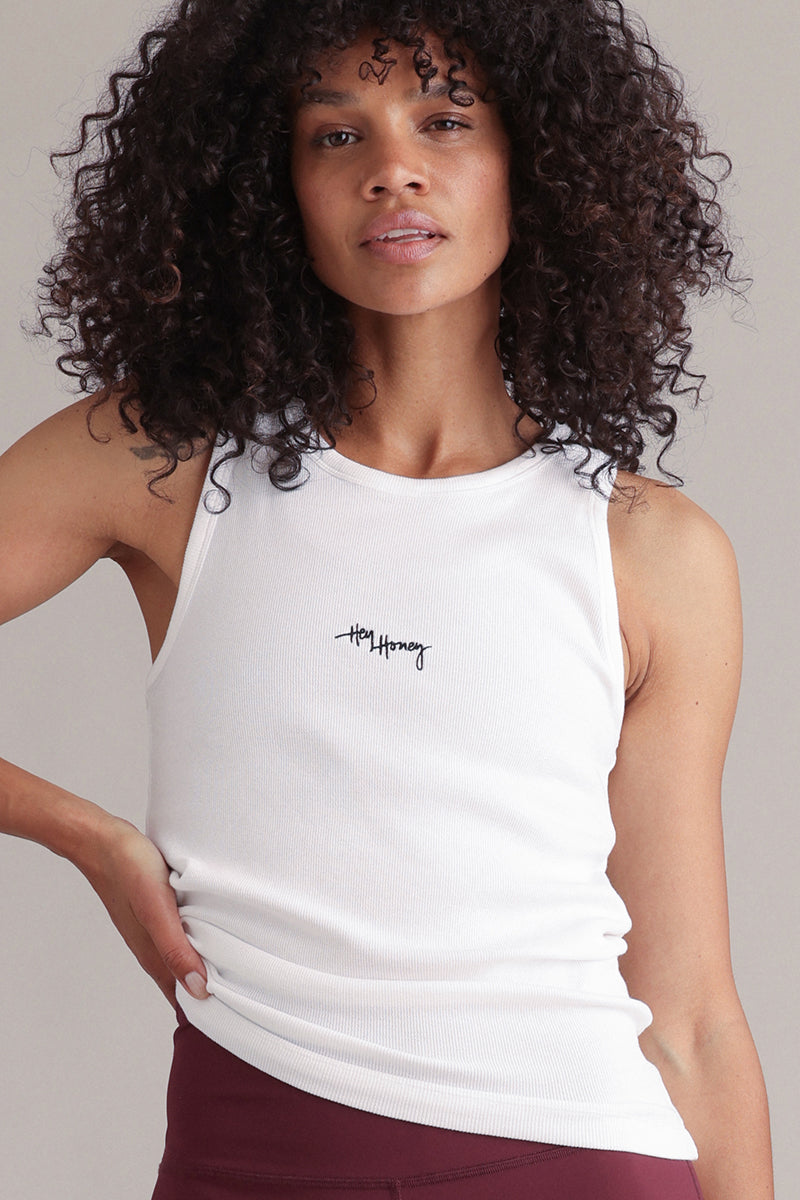 Rib Tank White
