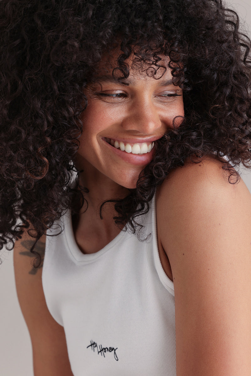 Rib Tank White