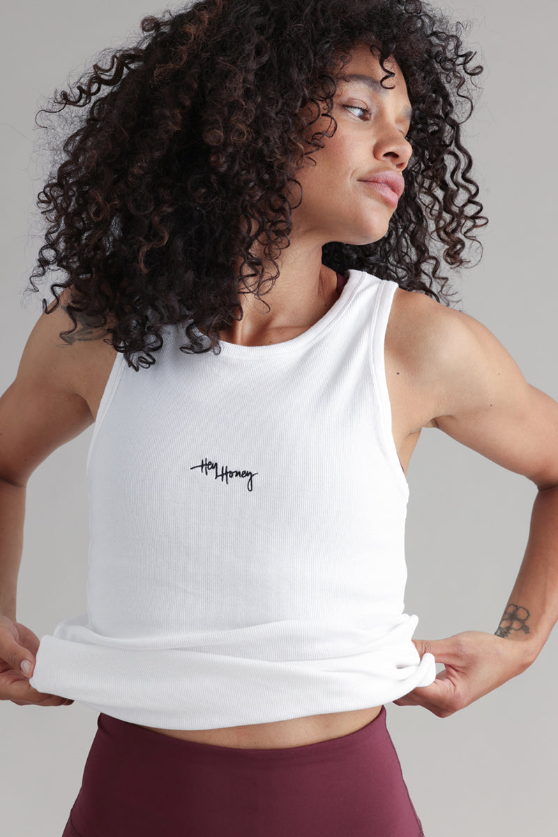 Rib Tank White