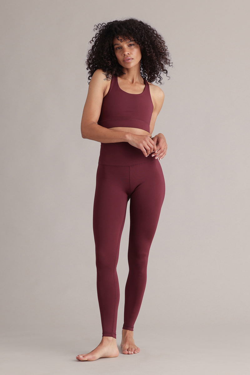 High-Waist Leggings Always Dressed Italian Plum