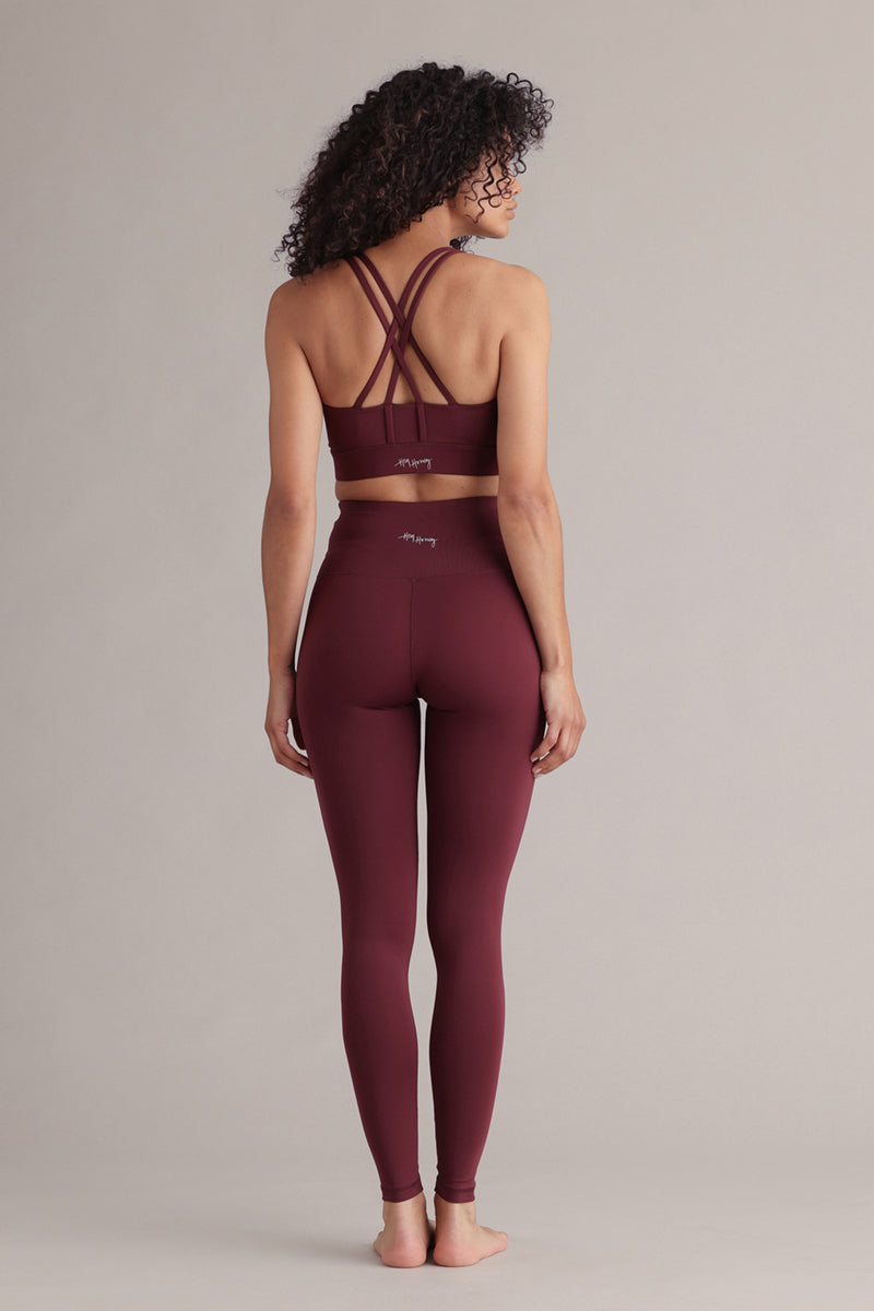 High-Waist Leggings Always Dressed Italian Plum