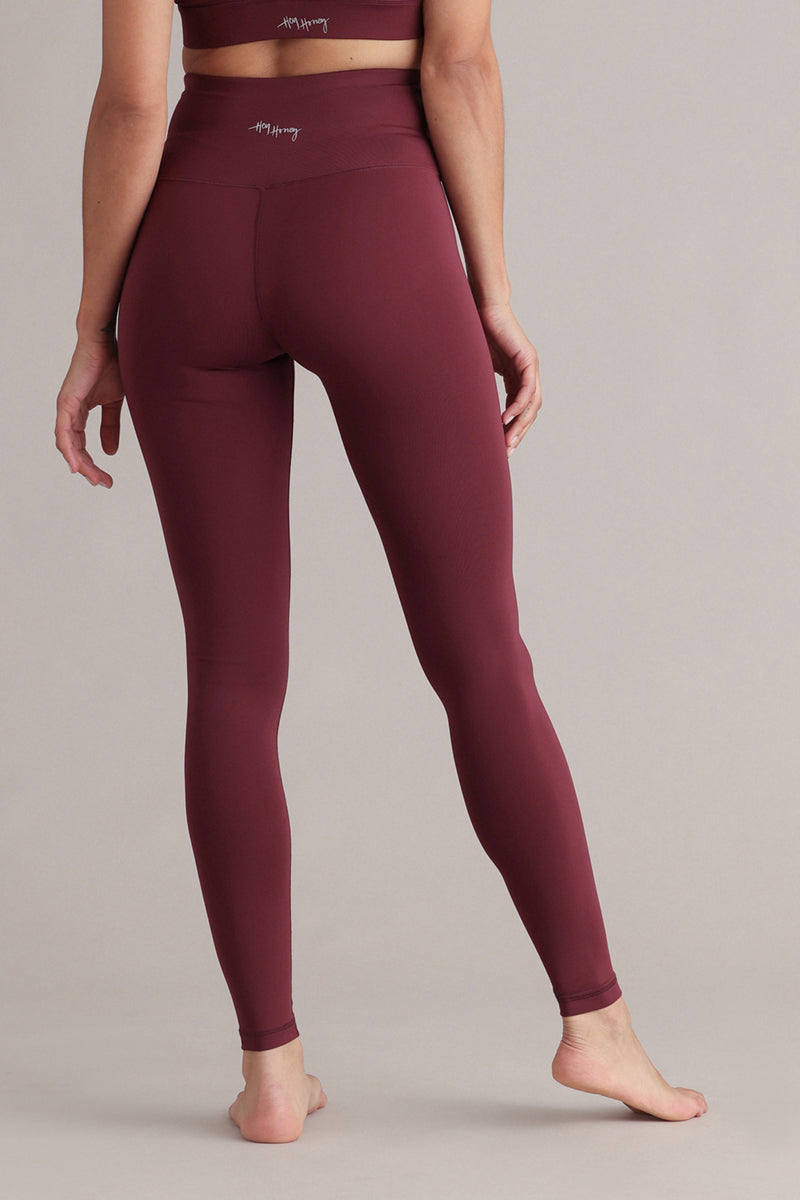 High-Waist Leggings Always Dressed Italian Plum