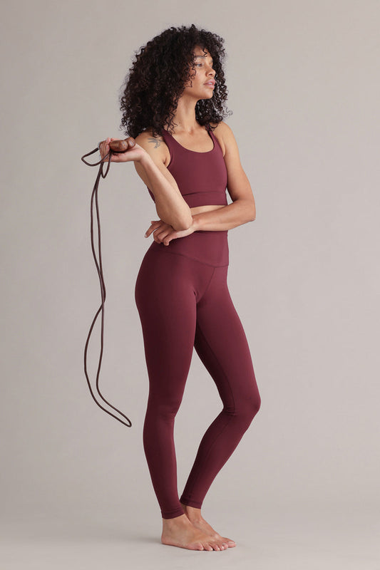 High-Waist Leggings Always Dressed Italian Plum