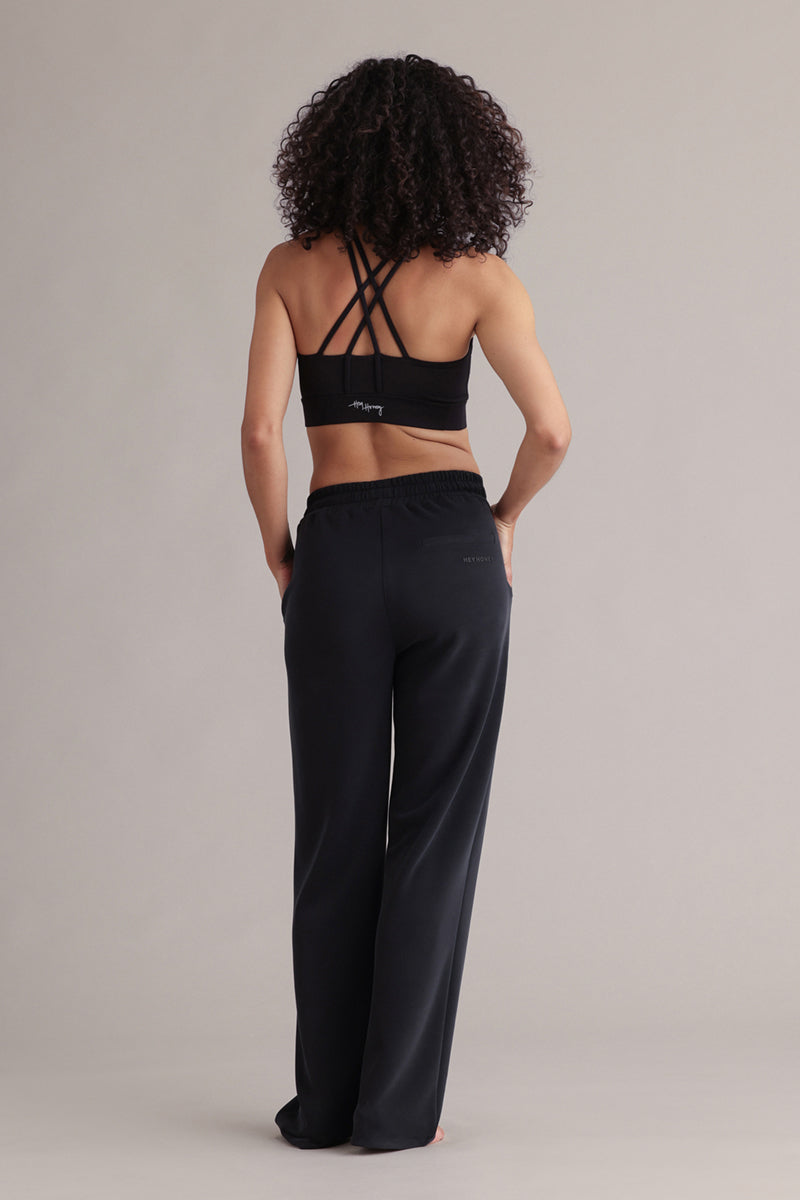 Long Jersey Pants Black