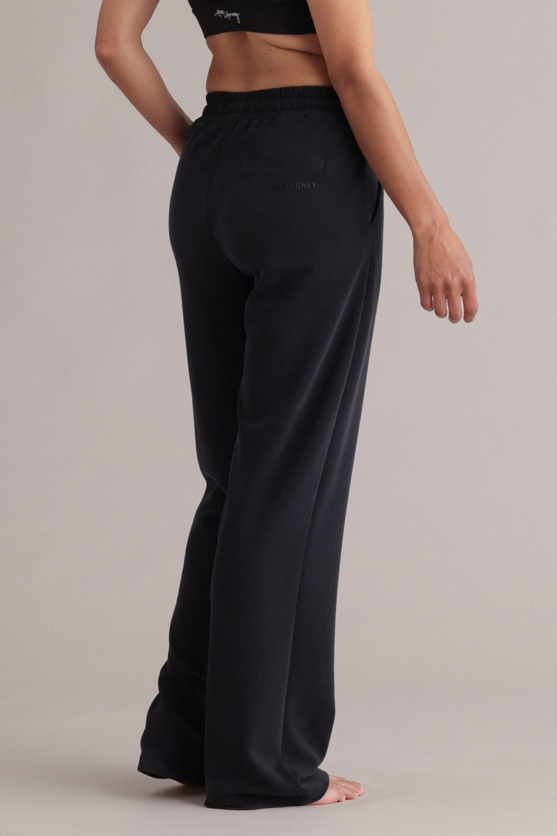Long Jersey Pants Black
