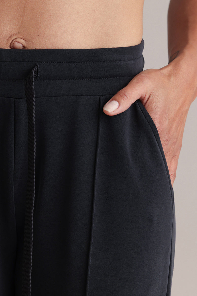 Long Jersey Pants Black