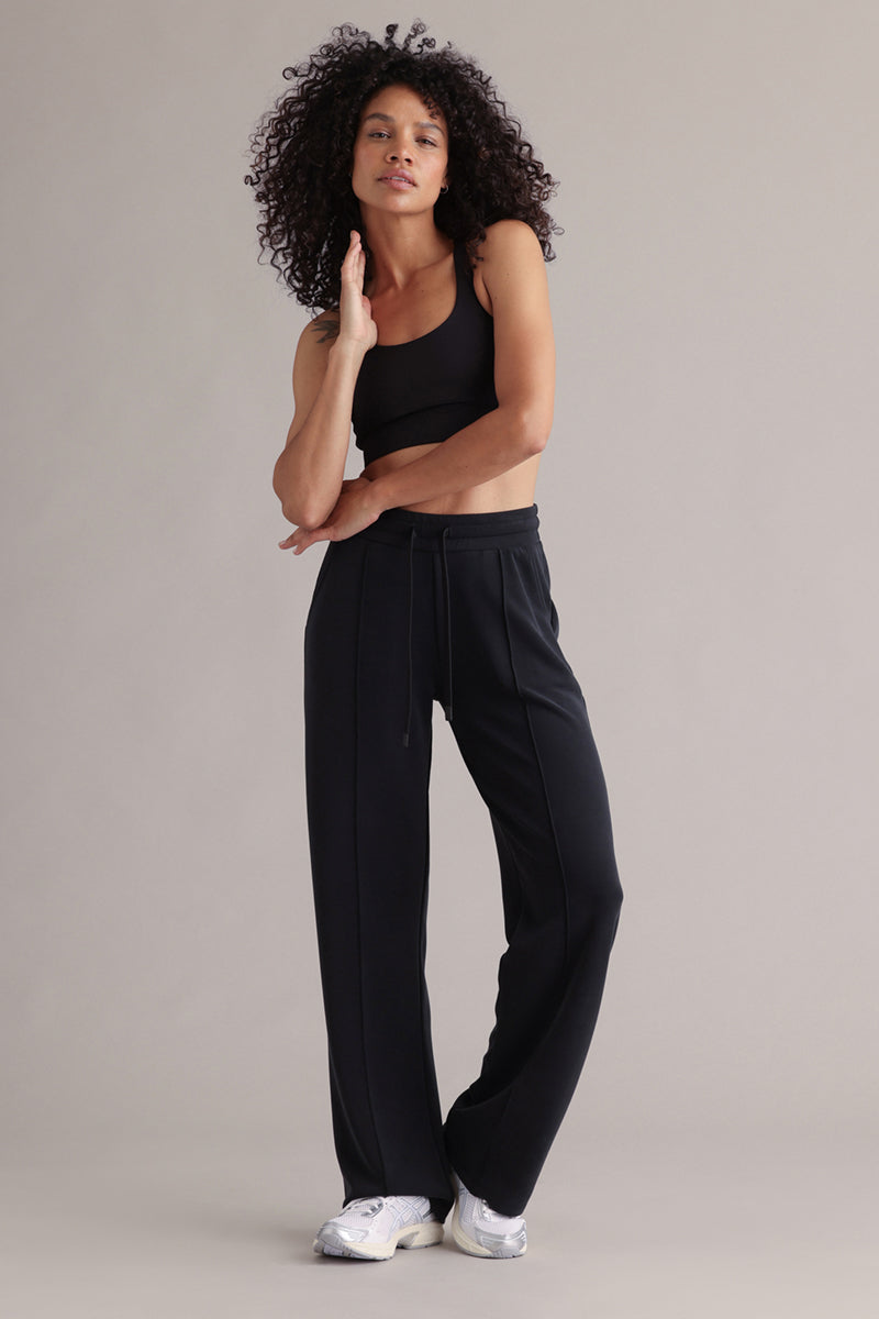 Long Jersey Pants Black