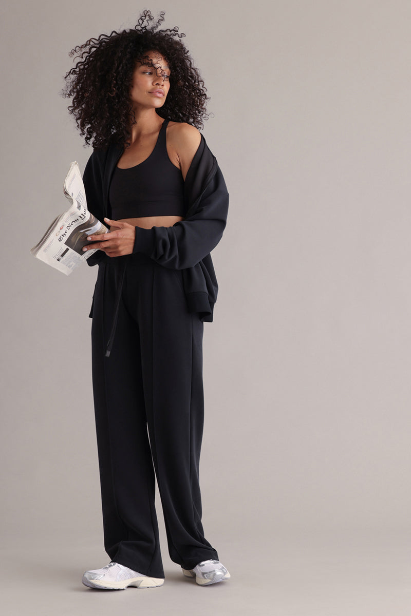 Long Jersey Pants Black