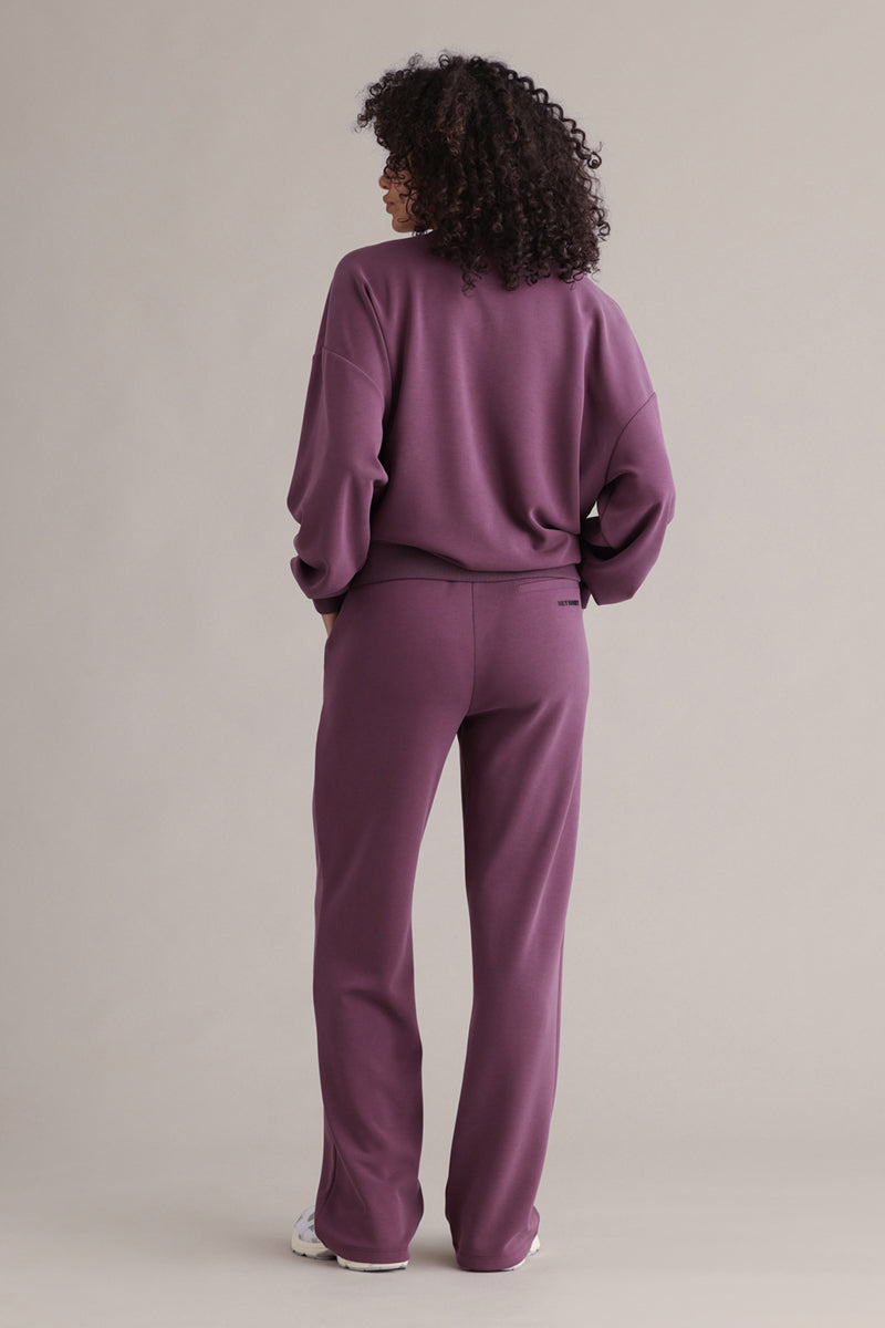 Bomber Jersey Jacket Italian Plum