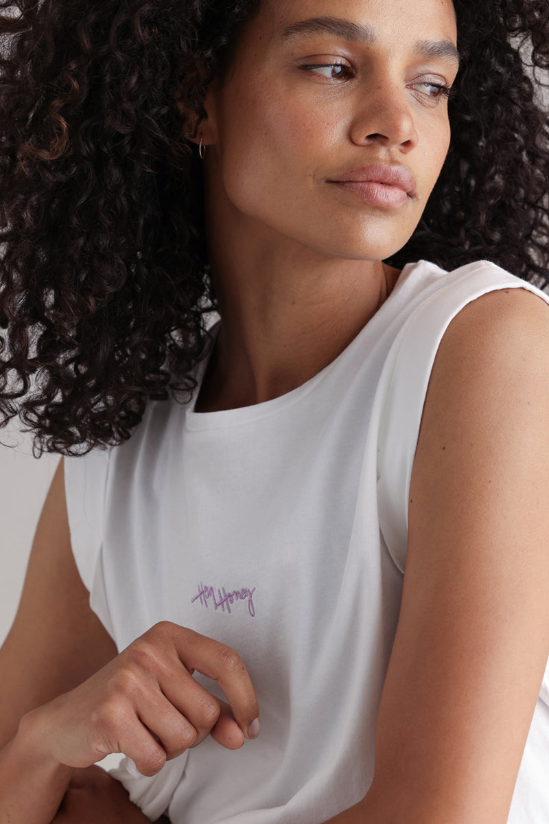 Muscle Tank White