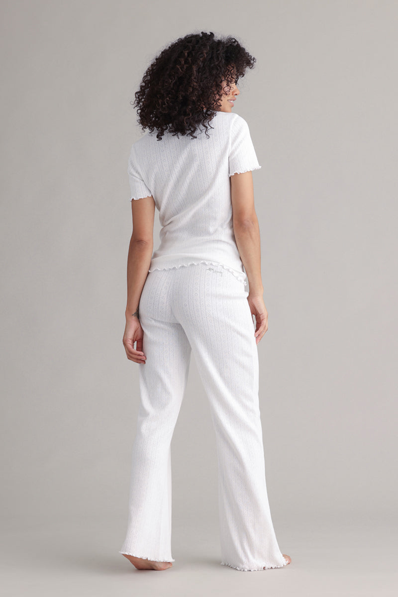 T-Shirt Pointelle White