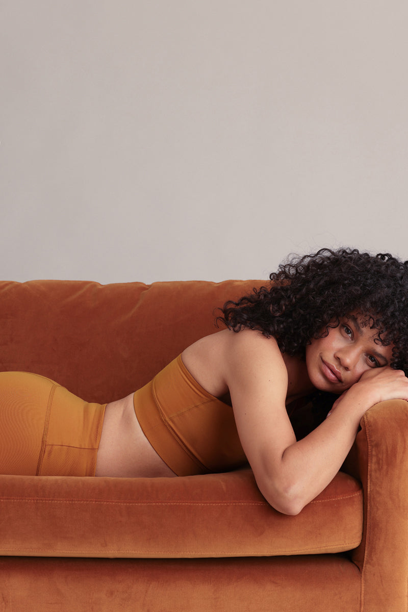 Criss-Cross Bra Pumpkin Spice