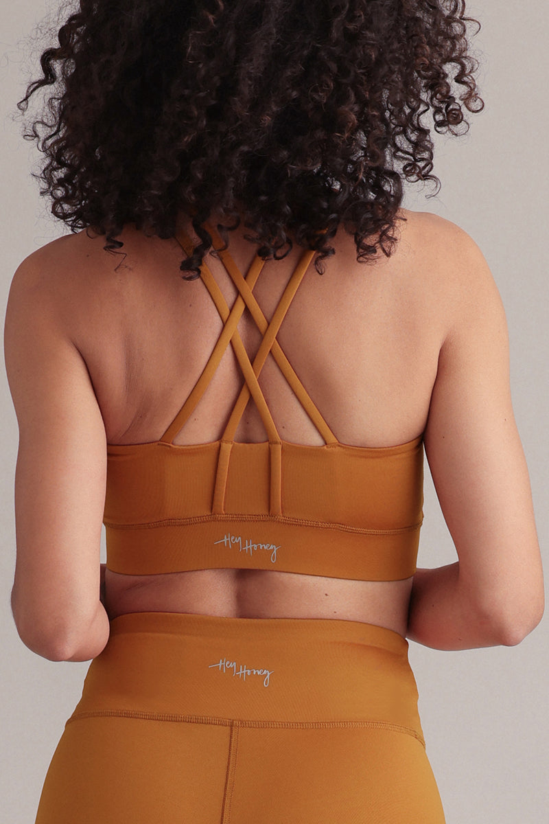 Criss-Cross Bra Pumpkin Spice