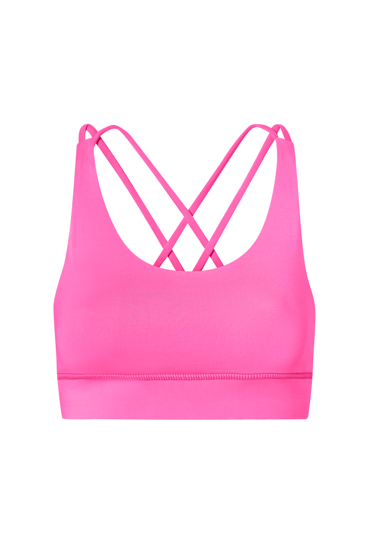 Criss-Cross Bra Neon Pink