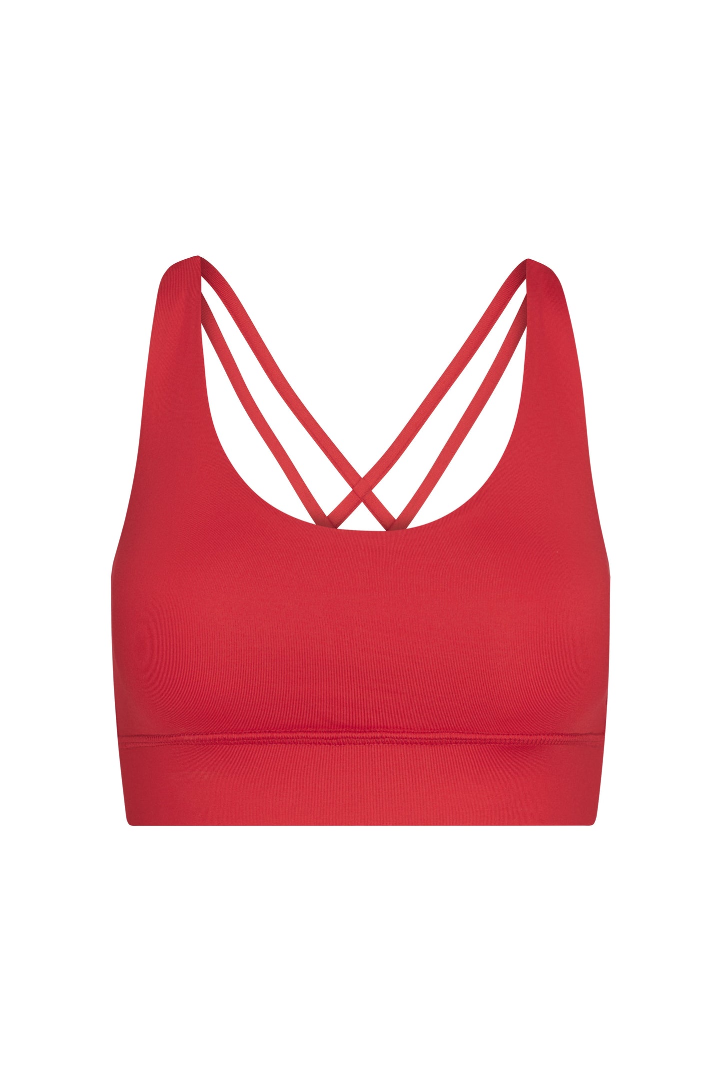 Criss-Cross Bra Red
