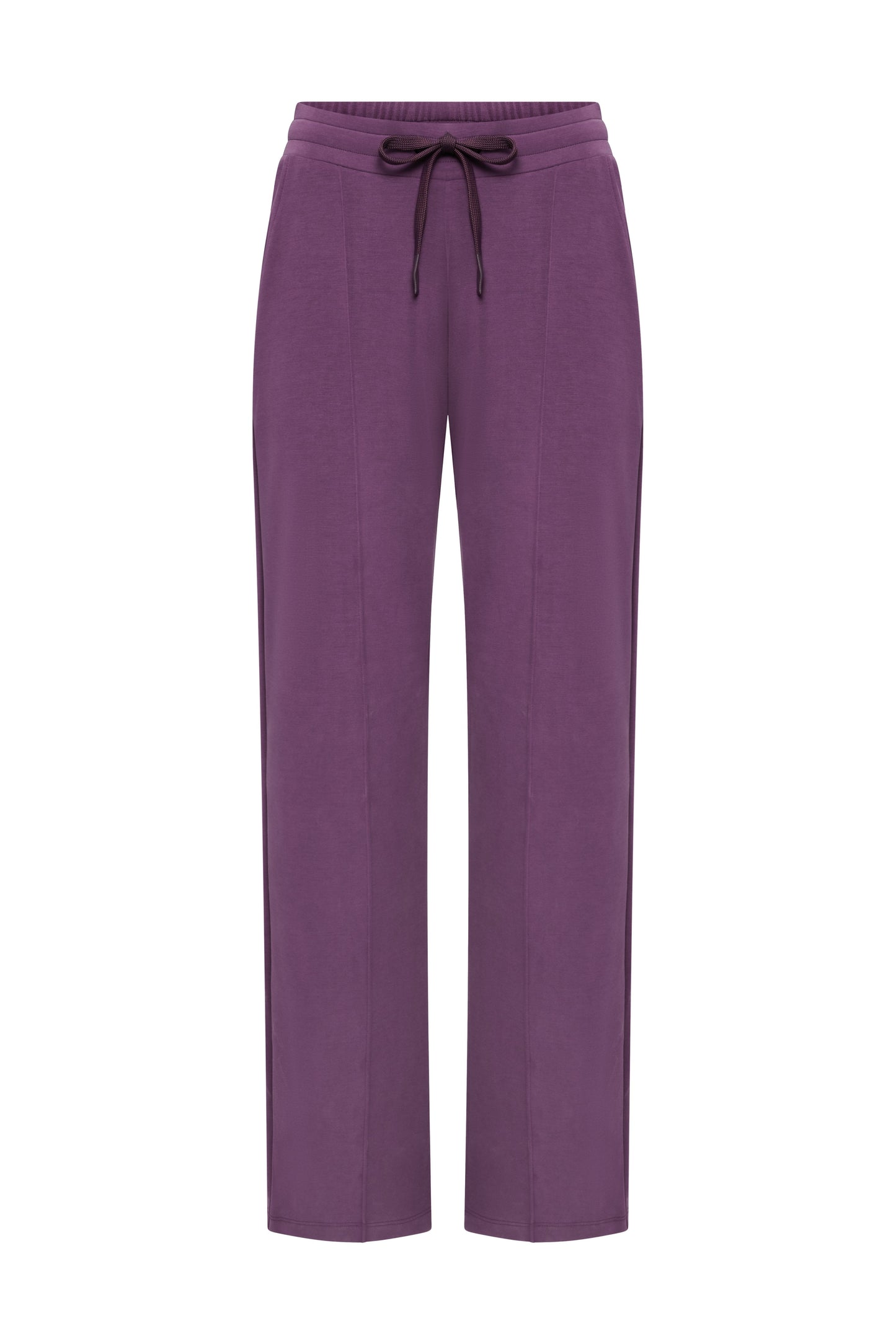 Long Jersey Pants Italian Plum