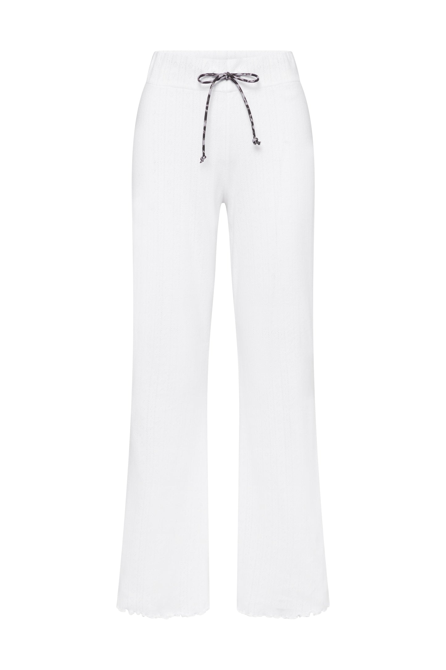 Long Pants Pointelle White