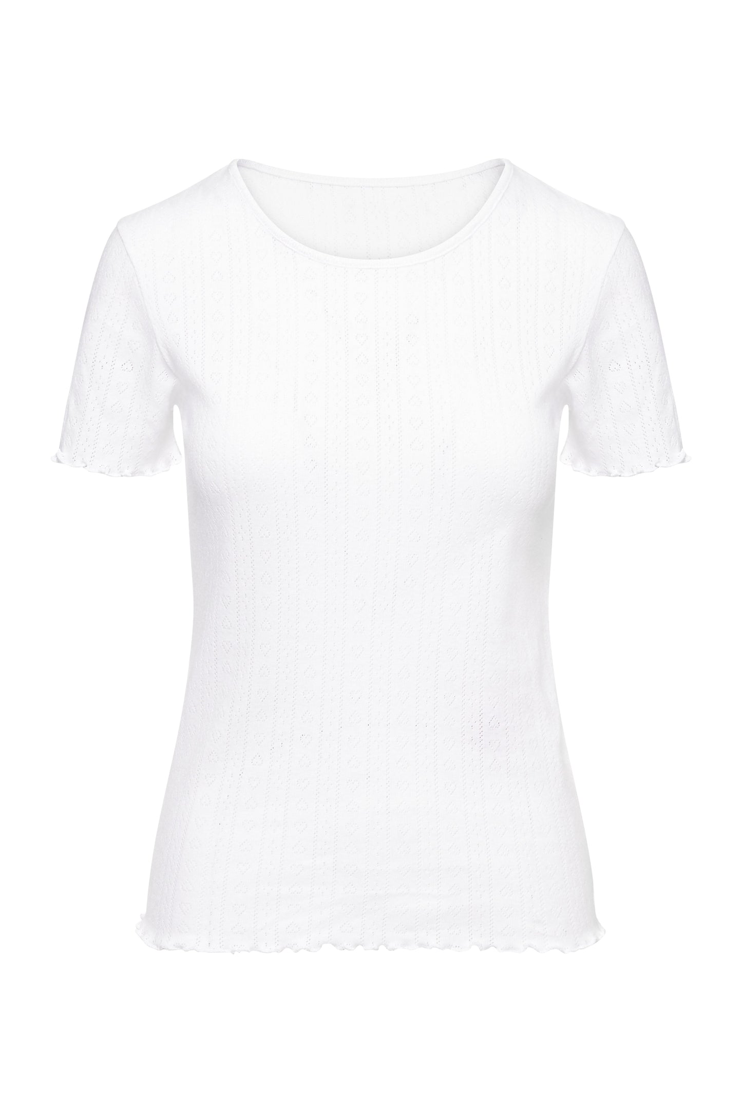 T-Shirt Pointelle White