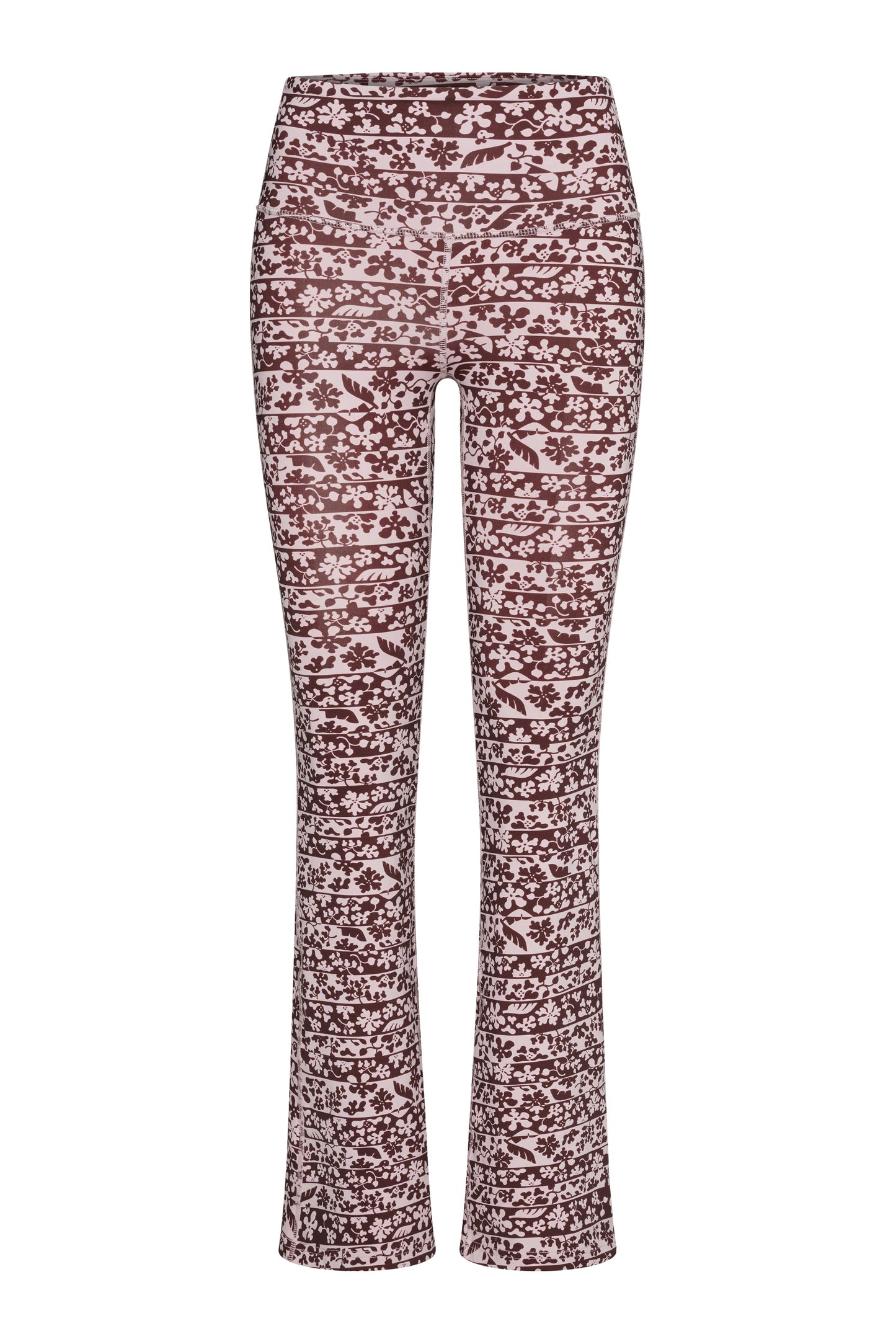 Flared Leggings Flower Bordure