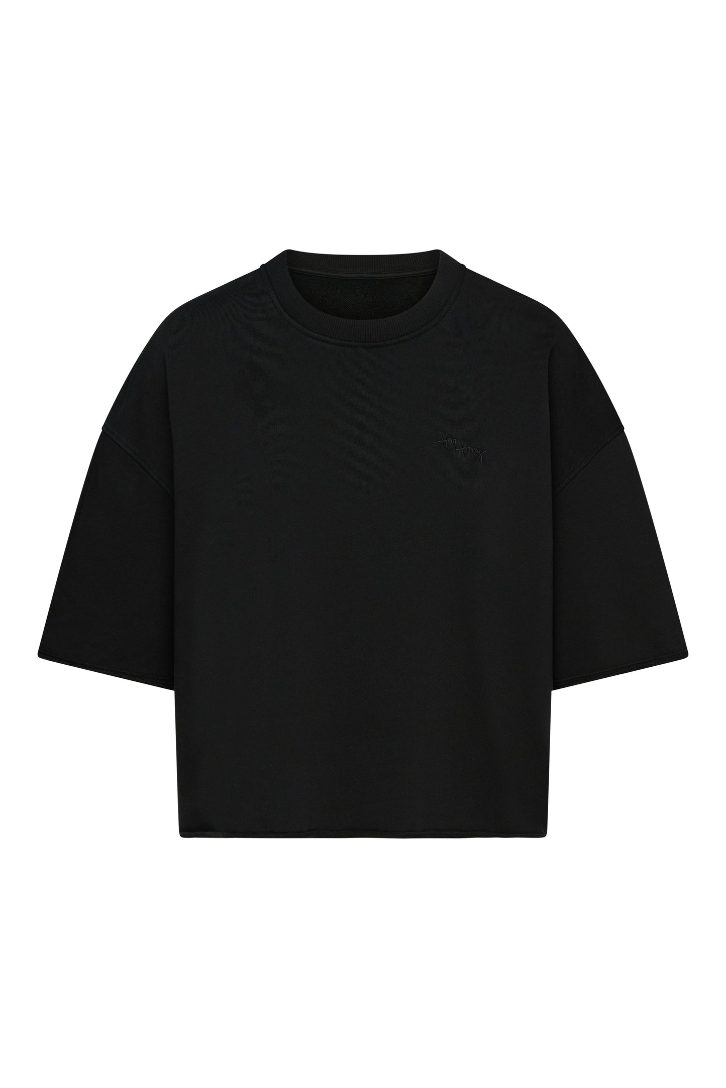 Short Sleeve Sweat Black