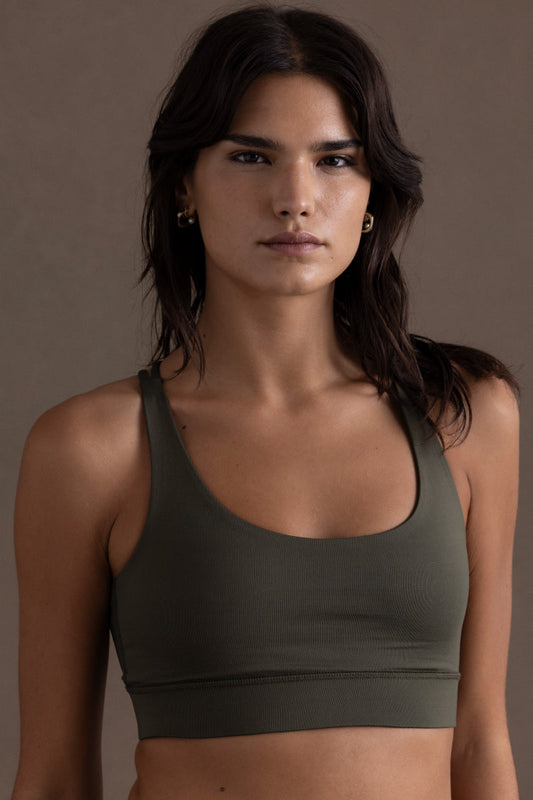 Criss-Cross Bra Forest Night