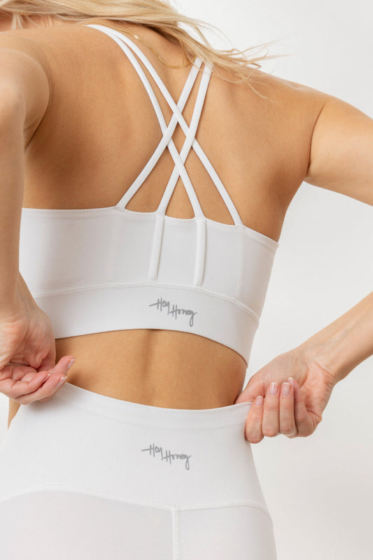 Criss-Cross Bra White