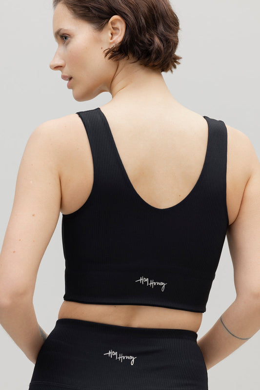 Bustier Ribbed Black