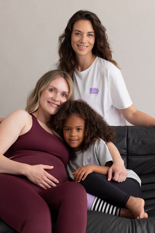 Maternity Leggings Always Dressed Italian Plum