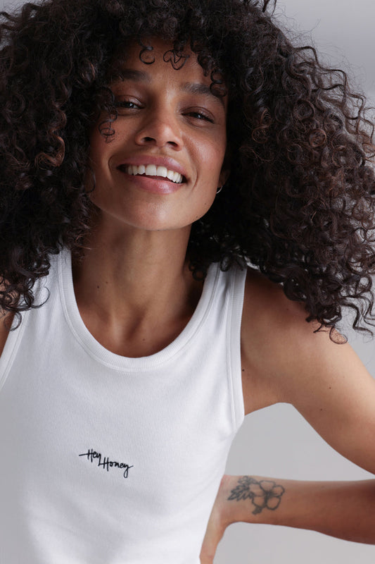 Rib Tank White