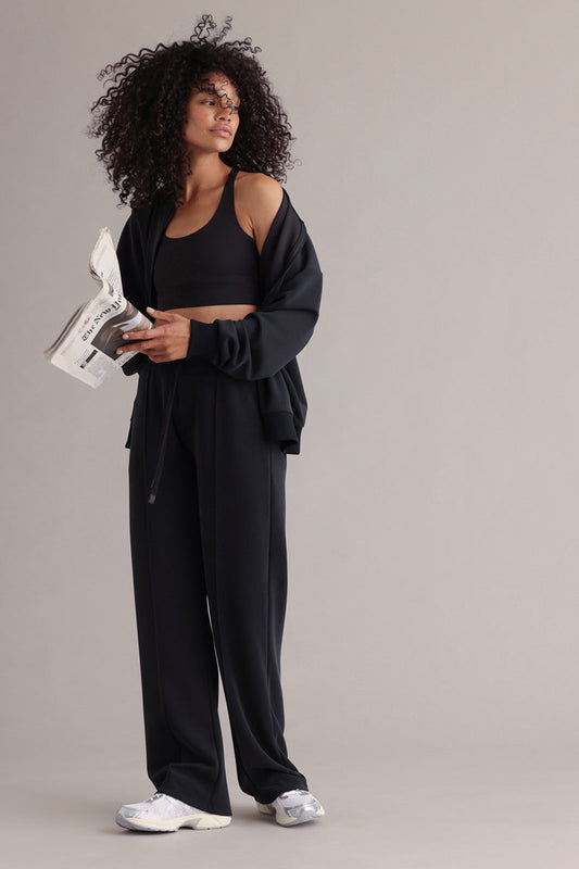 Long Jersey Pants Black