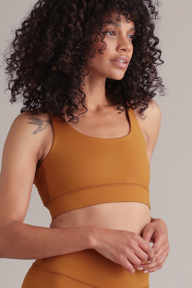 Criss-Cross Bra Pumpkin Spice